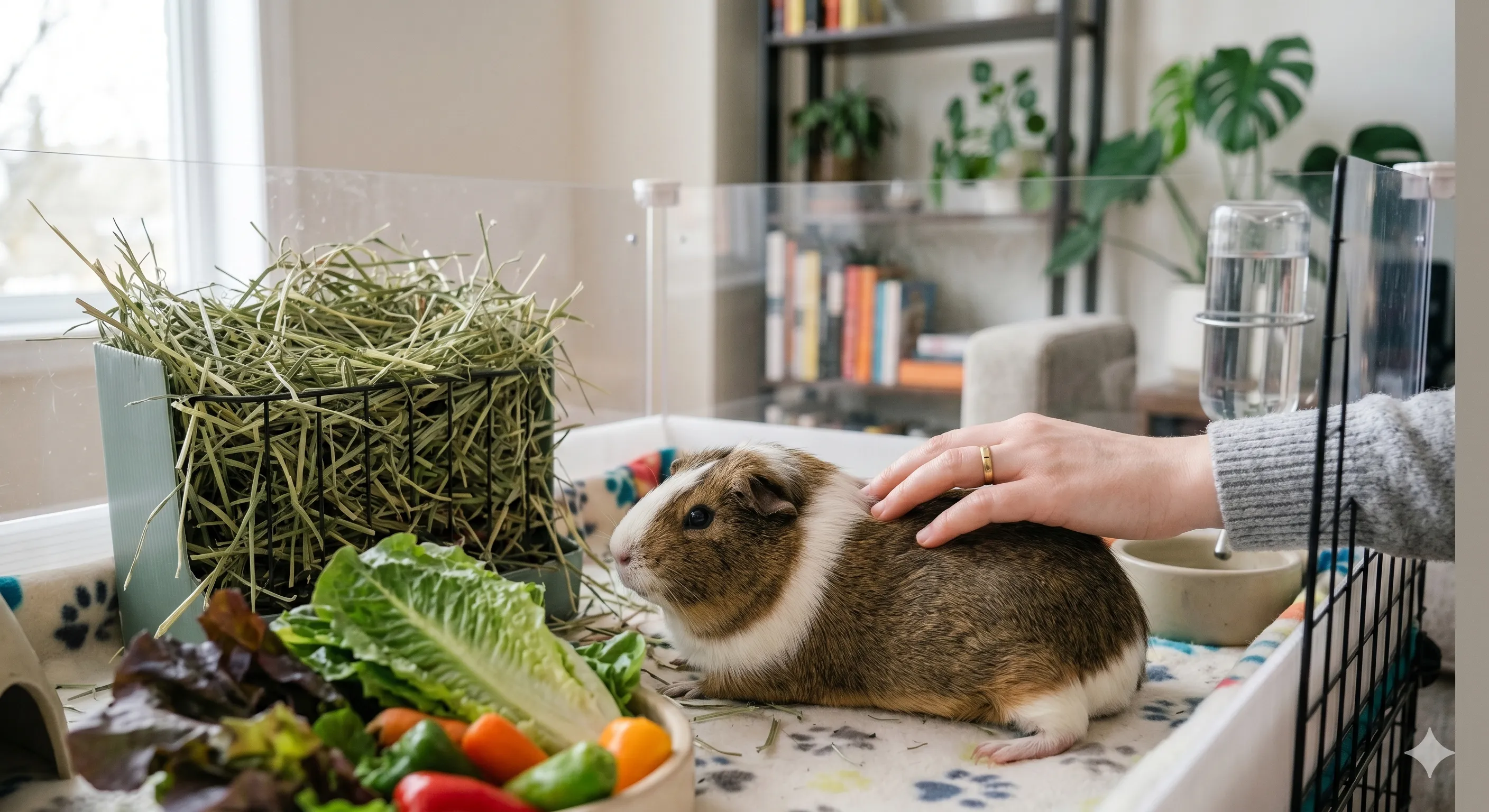 healthy-guinea-pig-with-full-coat-recovery-image-3 Healthy guinea pig with full coat after proper care and recovery
