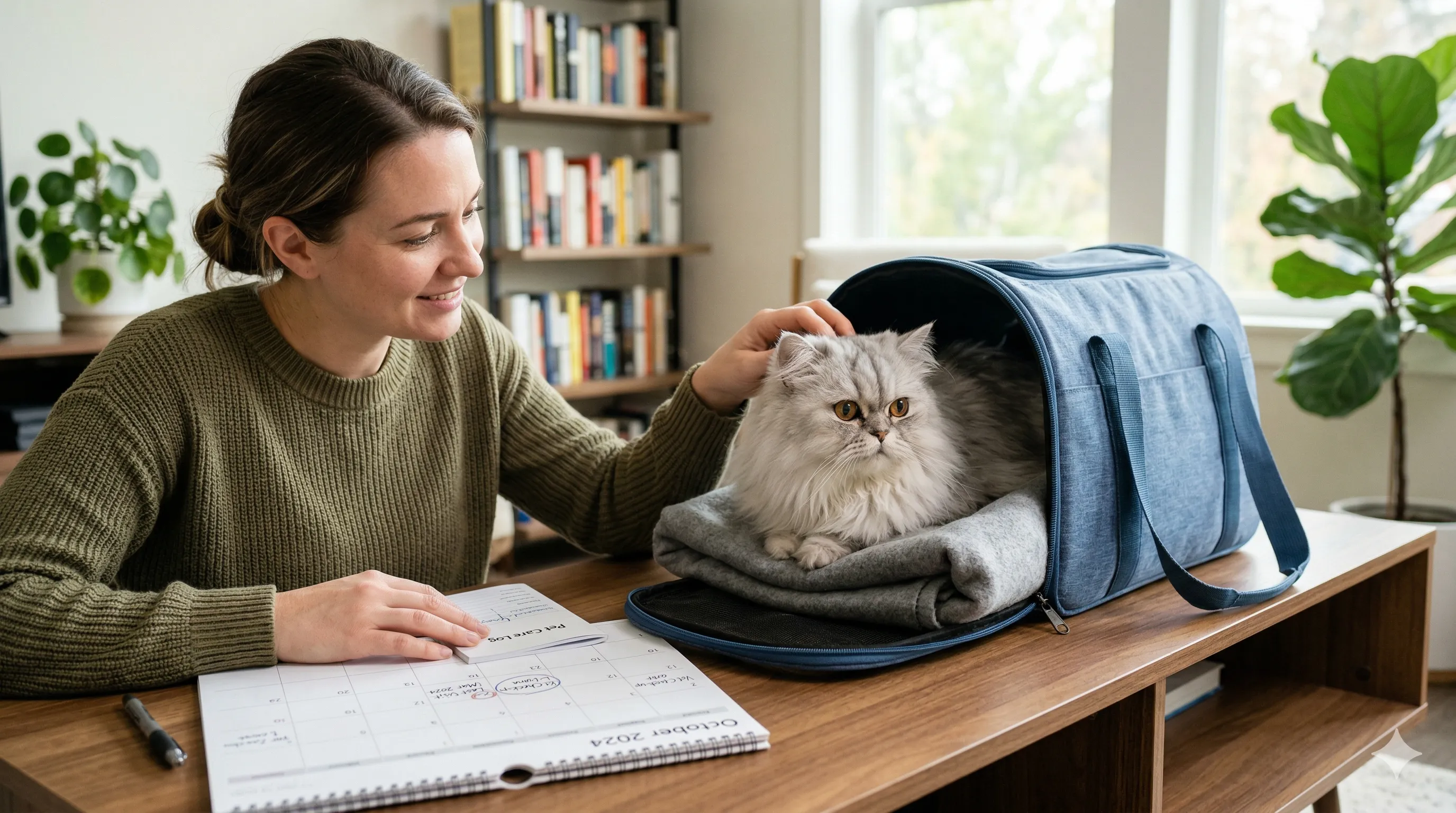 Persian Cat representing how often should you take your cat to the vet