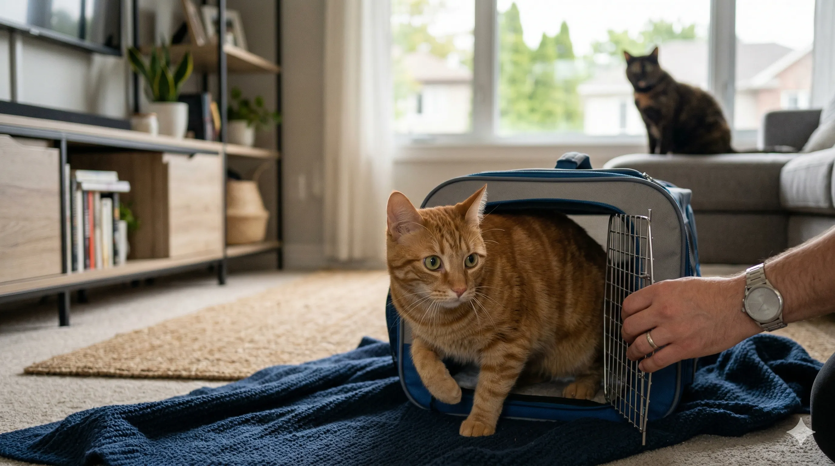 Orange Tabby Cat representing how to introduce a new cat to your home