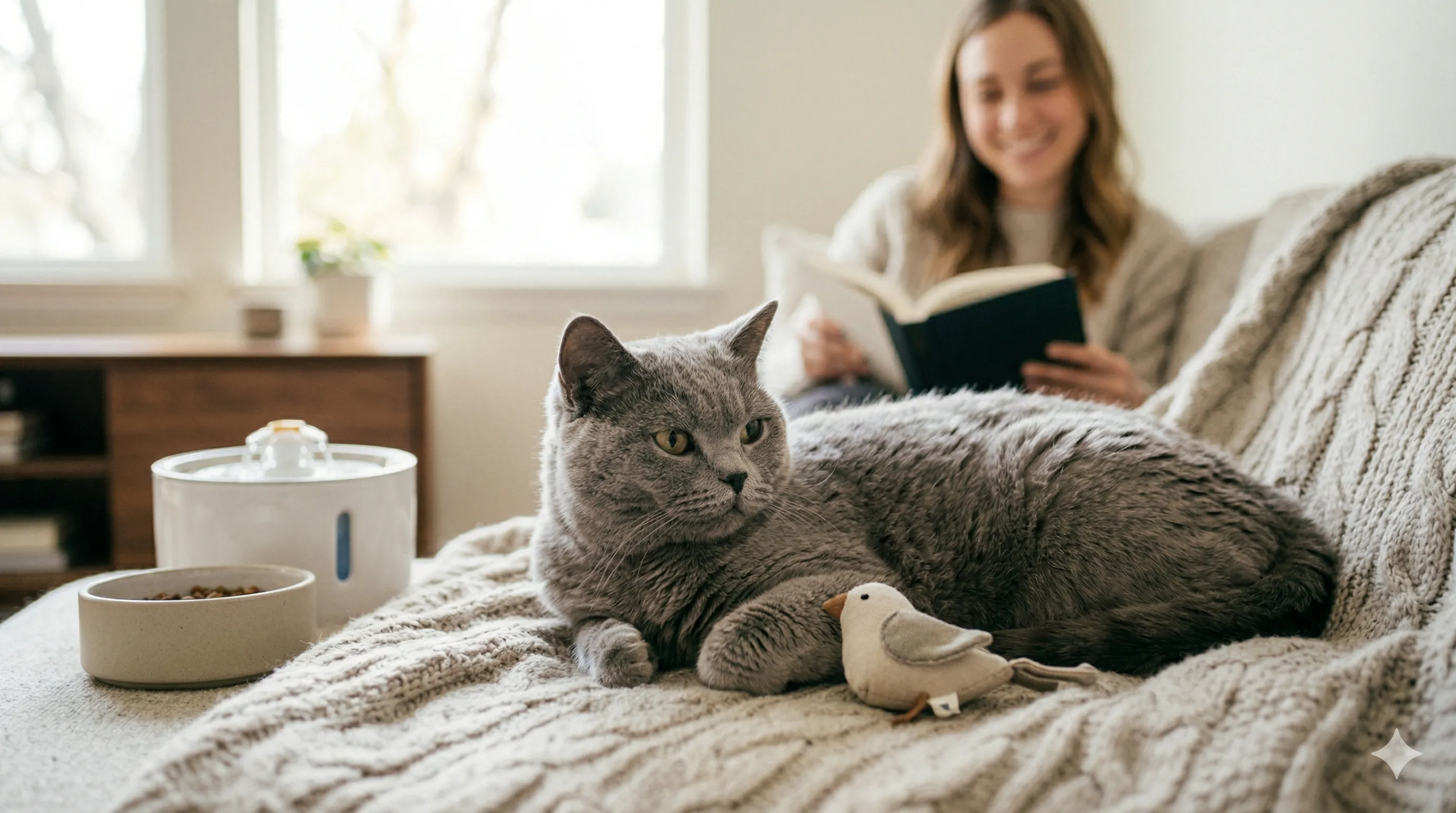happy British Shorthair after resolving 10 warning signs your cat may be sick